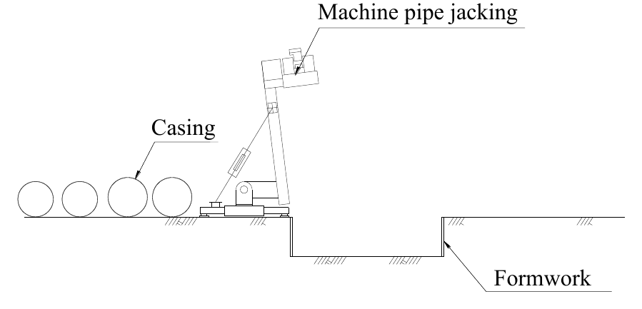 Baby Mole machine set-up on road surface